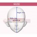 (XF)Crossdress Sweet Girl Resin Half Head Female Cartoon Character Kigurumi Mask With BJD Eyes Cosplay Anime Role Lolita Doll Mask